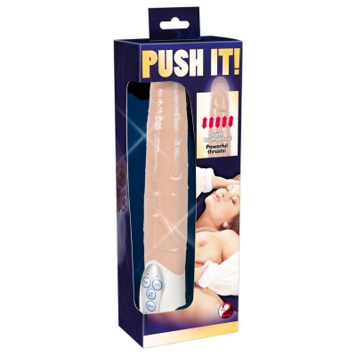 Wibrator realistyczny Push it! z automatycznym pchaniem i wibracjami, 27,5 cm x 4 cm - 1