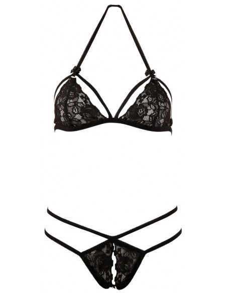 Lace Set black S - Komplety bielizny erotycznej - 4
