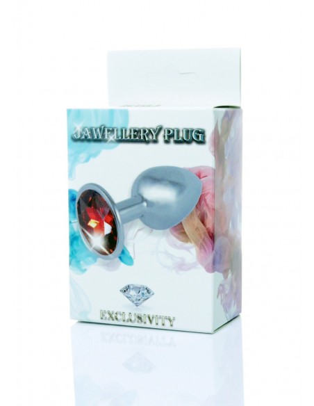 Plug-Jawellery PLUG- red - Korki analne stalowe - 1