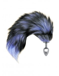 Plug-Fox TAIL- black XXL - Korki analne z ogonkiem - 1 2