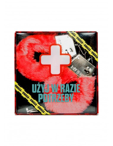 Kajdanki-Awaryjne Kajdanki Czerwone - Kajdanki erotyczne - 2