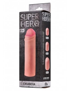 Stymulator-Penis sleeve SUPER HERO Casanova - Przedłużki i nakładki na penisa - 1