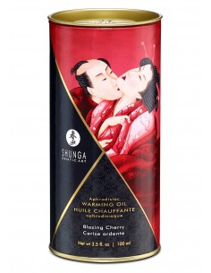 Warming Oil Blazing Cherry 100 ml - Olejki i żele do masażu - 1 2