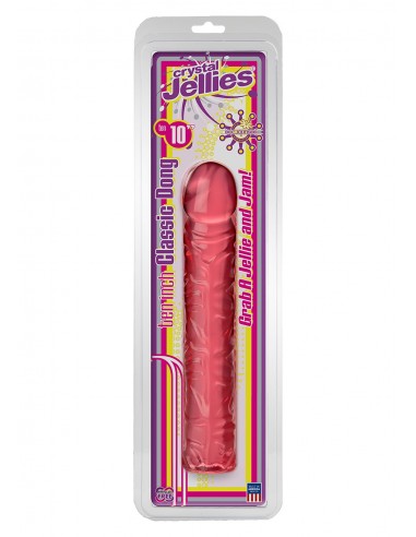 Dildo-CLASSIC JELLY DONG 10 INCH PINK - Dilda żelowe - 1