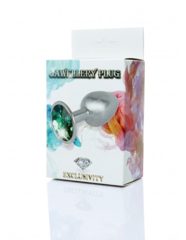 Plug-Jawellery PLUG- green - Korki analne stalowe - 1