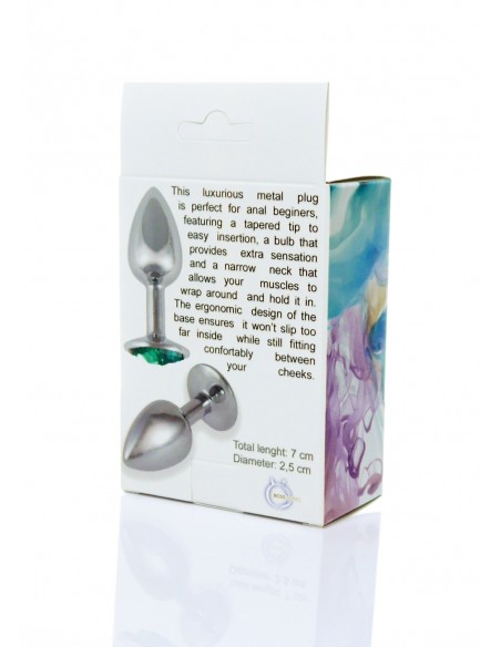 Plug-Jawellery PLUG- green - Korki analne stalowe - 6