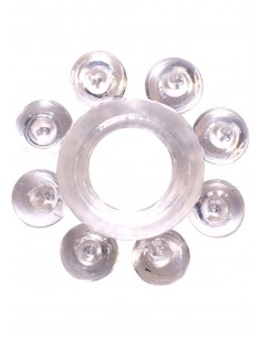 Pierścień Erekcyjny Cockring Rings Bubbles White - Pierścienie erekcyjne niewibrujące - 1 2