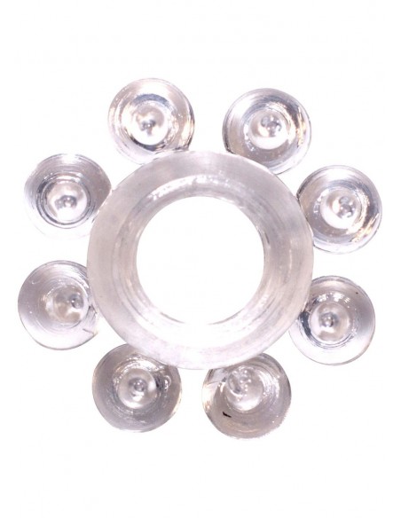 Pierścień Erekcyjny Cockring Rings Bubbles White - Pierścienie erekcyjne niewibrujące - 2