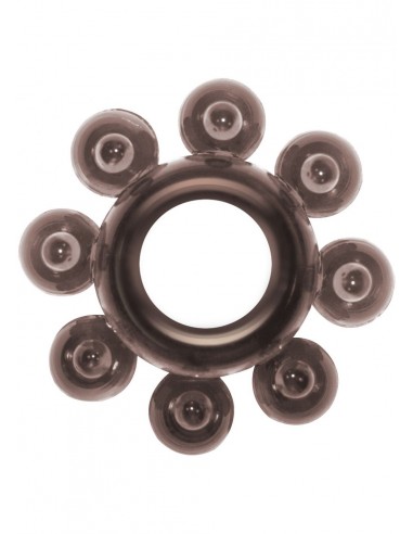 Pierścień Erekcyjny Cockring Rings Bubbles Black - Pierścienie erekcyjne niewibrujące - 2