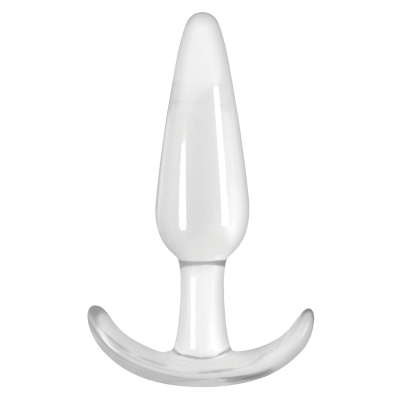 Korek analny T-Plug Smooth Transparent, stożkowy, 10 cm - 1