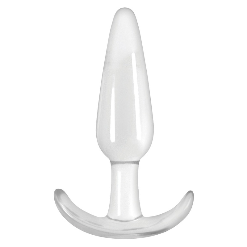 Korek analny T-Plug Smooth Transparent, stożkowy, 10 cm - 1
