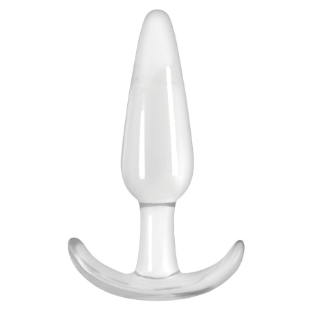 Korek analny T-Plug Smooth Transparent, stożkowy, 10 cm - 1
