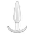 Korek analny T-Plug Smooth Transparent, stożkowy, 10 cm - 1