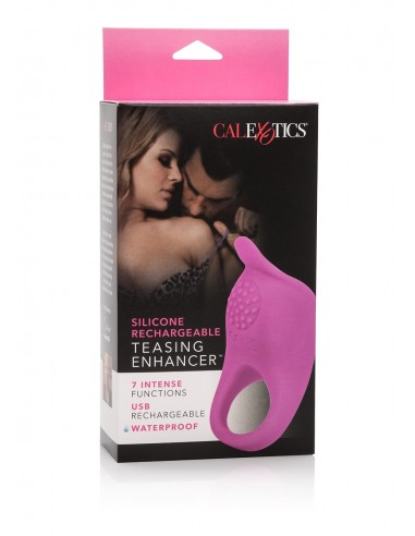 Wibrujący Pierścień Na Penisa Rechargeable Teasing Enhancer - Pierścienie erekcyjne wibrujące - 2