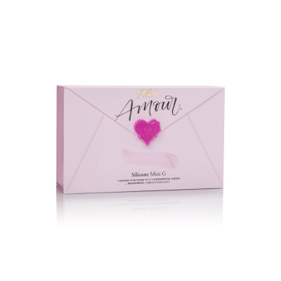 Wibrator Amour Mini G z zakrzywioną głowicą do punktu G, 14 cm - 1 2