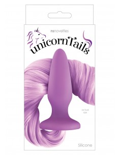 Plug-UNICORN TAILS PASTEL PURPLE - Korki analne silikonowe - 1 2