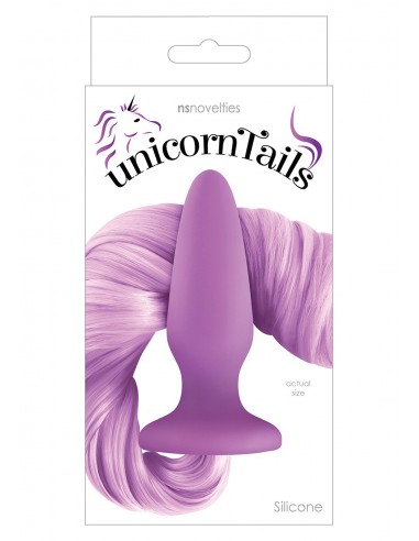 Plug-UNICORN TAILS PASTEL PURPLE - Korki analne silikonowe - 2