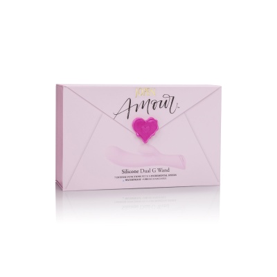 Wibrator dwusilnikowy Amour Silicone Dual G Wand 12,8 cm - 1 2