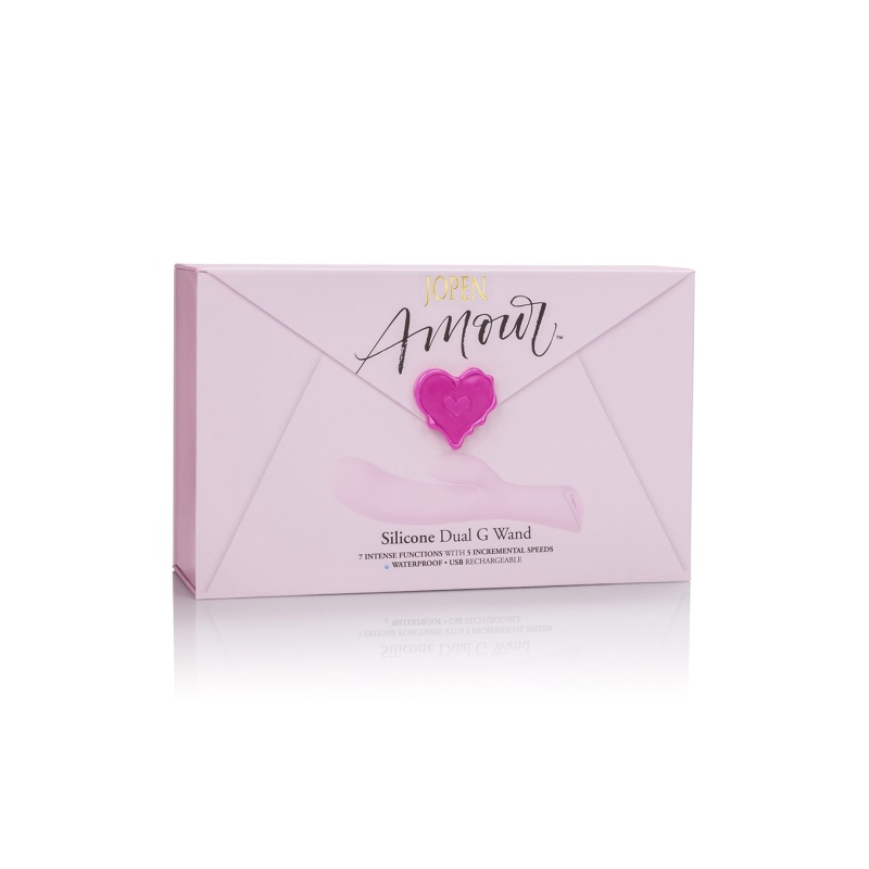 Wibrator dwusilnikowy Amour Silicone Dual G Wand 12,8 cm - 2