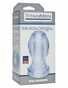 Korek Analny Titanmen  The Hollow Clear - Duże Korki Analne - 1 2