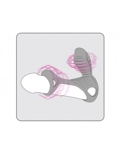 Wibrujący Pierścień Na Penisa Gladiator F + Lrs - Pierścienie erekcyjne wibrujące - 1