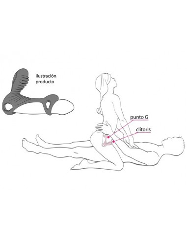 Wibrujący Pierścień Na Penisa Gladiator F + Lrs - Pierścienie erekcyjne wibrujące - 4