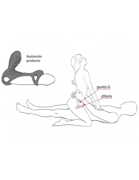 Wibrujący Pierścień Na Penisa Gladiator F + Lrs - Pierścienie erekcyjne wibrujące - 4