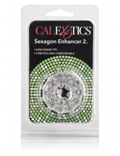 Pierścień Erekcyjny Sexagon Enhancer 2 Ring Clear - Pierścienie erekcyjne niewibrujące - 1 2