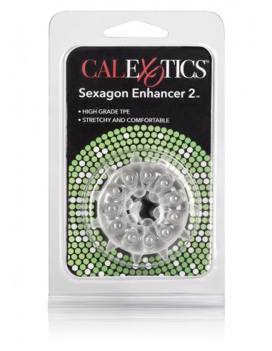 Pierścień Erekcyjny Sexagon Enhancer 2 Ring Clear - Pierścienie erekcyjne niewibrujące - 2