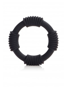 Pierścień Erekcyjny Adonis Silicone Rings Hercules Blck - Pierścienie erekcyjne niewibrujące - 1