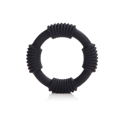 Pierścień erekcyjny Hercules Silicone Ring z żeberkami, średnica wewnętrzna 3,25 cm - 1