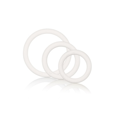 Zestaw pierścieni na członka Rubber Ring 3 Piece Set – elastyczne, średnice 3,25–5 cm - 1