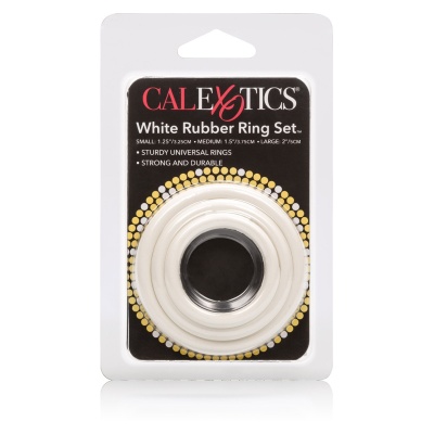 Zestaw pierścieni na członka Rubber Ring 3 Piece Set – elastyczne, średnice 3,25–5 cm - 1 2