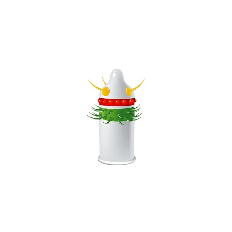 Prezerwatywa Jolly Roger z wypustkami i prążkami, 52 mm - 3