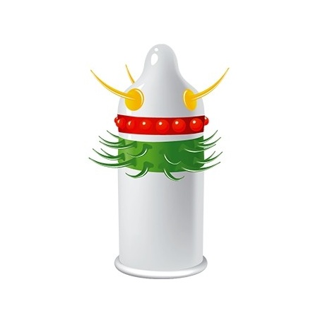 Prezerwatywa Jolly Roger z wypustkami i prążkami, 52 mm - 3