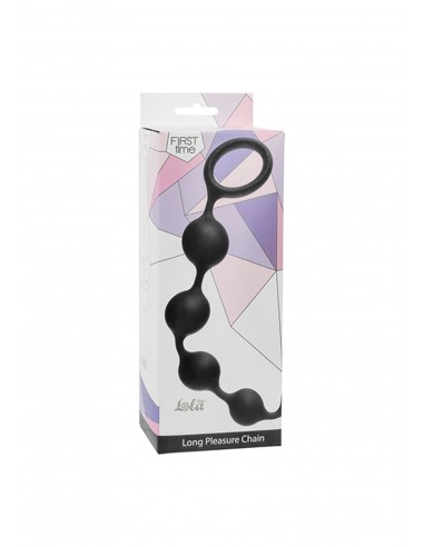 Kulki Analne Anal Beads Long Pleasure Chain Black - Kulki analne, koraliki analne - 1