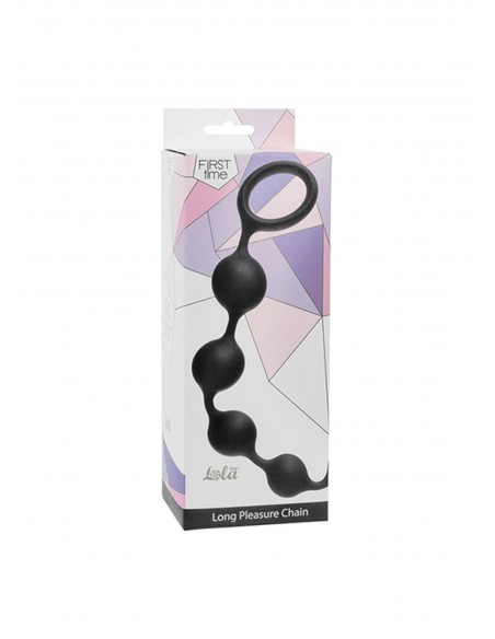 Kulki Analne Anal Beads Long Pleasure Chain Black - Kulki analne, koraliki analne - 1