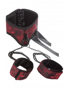 Kajdanki-SCANDAL POSTURE COLLAR WITH CUFFS - Kajdanki erotyczne - 1