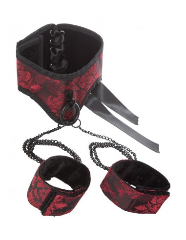 Kajdanki-SCANDAL POSTURE COLLAR WITH CUFFS - Kajdanki erotyczne - 1
