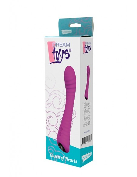 Wibrator-DREAM TOYS QUEEN OF HEARTS PURPLE - Wibratory Punktu G - 1