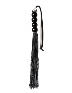 Pejcz-GP SILICONE FLOGGER WHIP BLACK - Baty, pejcze i packi - 1