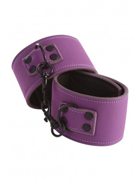 Kajdanki-LUST BONDAGE ANKLE CUFFS PURPLE - Kajdanki erotyczne - 1