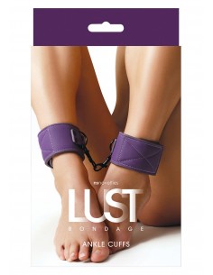 Kajdanki-LUST BONDAGE ANKLE CUFFS PURPLE - Kajdanki erotyczne - 1 2