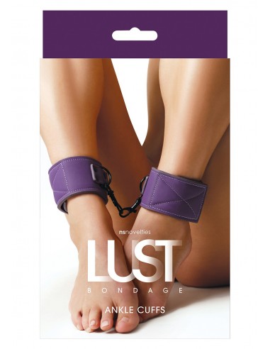 Kajdanki-LUST BONDAGE ANKLE CUFFS PURPLE - Kajdanki erotyczne - 2
