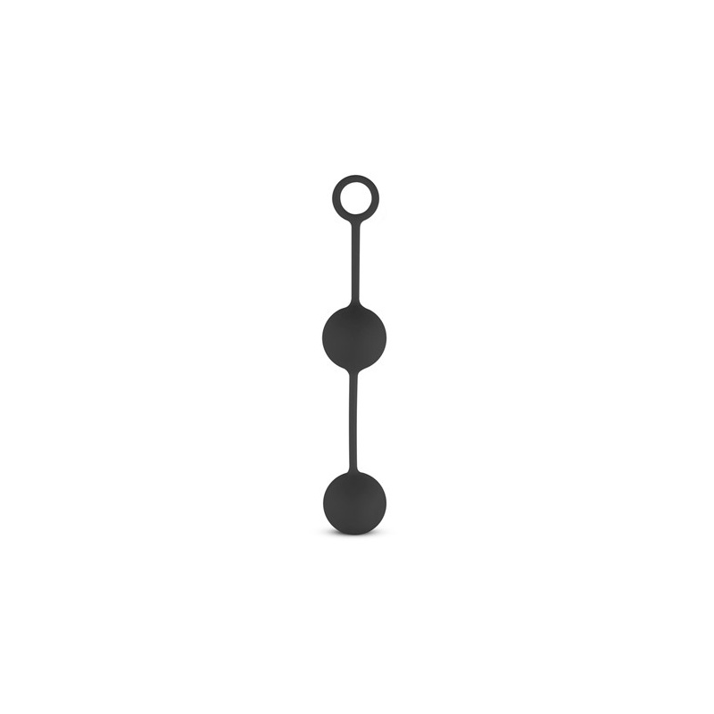 Kulki waginalne Canon Balls Black - silikonowe z ruchomą przeciwwagą 40 g, długość 20 cm - 1