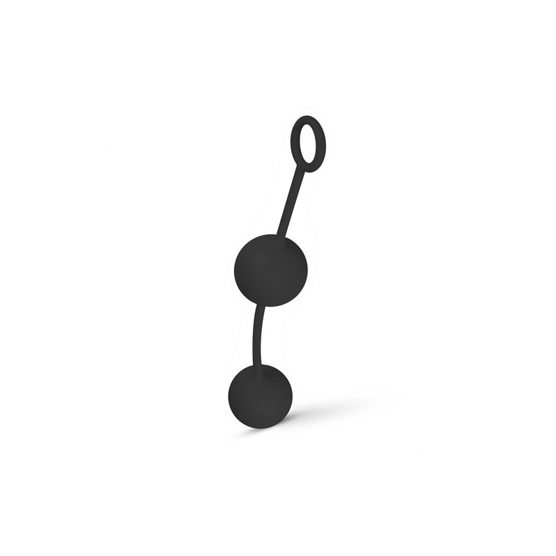 Kulki waginalne Canon Balls Black - silikonowe z ruchomą przeciwwagą 40 g, długość 20 cm - 4