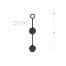 Kulki waginalne Canon Balls Black - silikonowe z ruchomą przeciwwagą 40 g, długość 20 cm - 5
