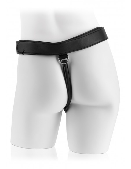 Proteza-STRAP-ON HARNESS W/9"""" COCK FLESH - Strap-ony, dilda na pasku bez wibracji - 3