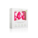 Zestaw korków analnych Plug-Diamond Plug Set-Pink z silikonu medycznego, trzy stopniowane rozmiary 7-9,3 cm i średnice 2,7-4 cm, - 6