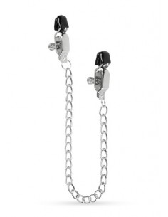 Stymulator-Big Nipple Clamps With Chain - Klamry i klipsy na sutki - 1 2